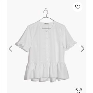 Ruffle Hem Shirt NWT
